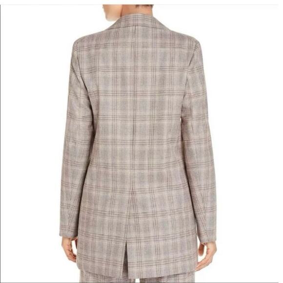 Lafayette 148 Women's Heather Plaid Wool Blended Eloquent Blazer Jacket Size 16 - Picture 4 of 15